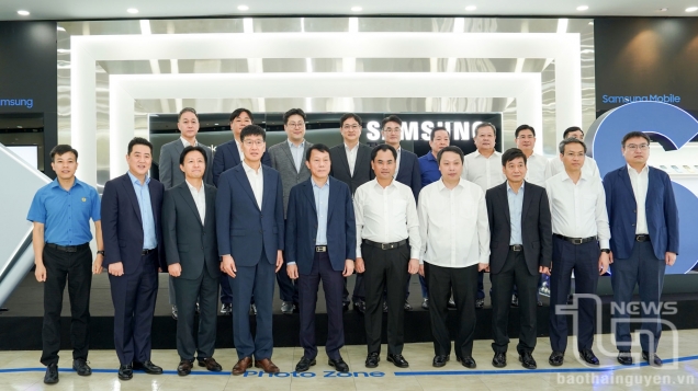 르엉땀꽝 공안부 장관, 삼성전자 베트남타이응우옌 방문 및 업무협의